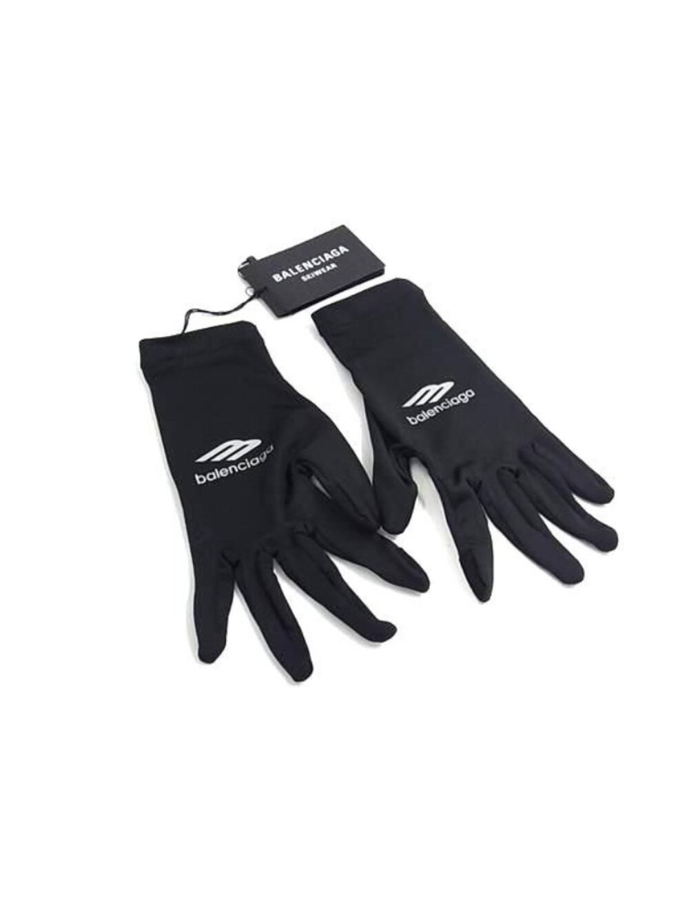 Balenciaga Nylon Ski S Black Gloves